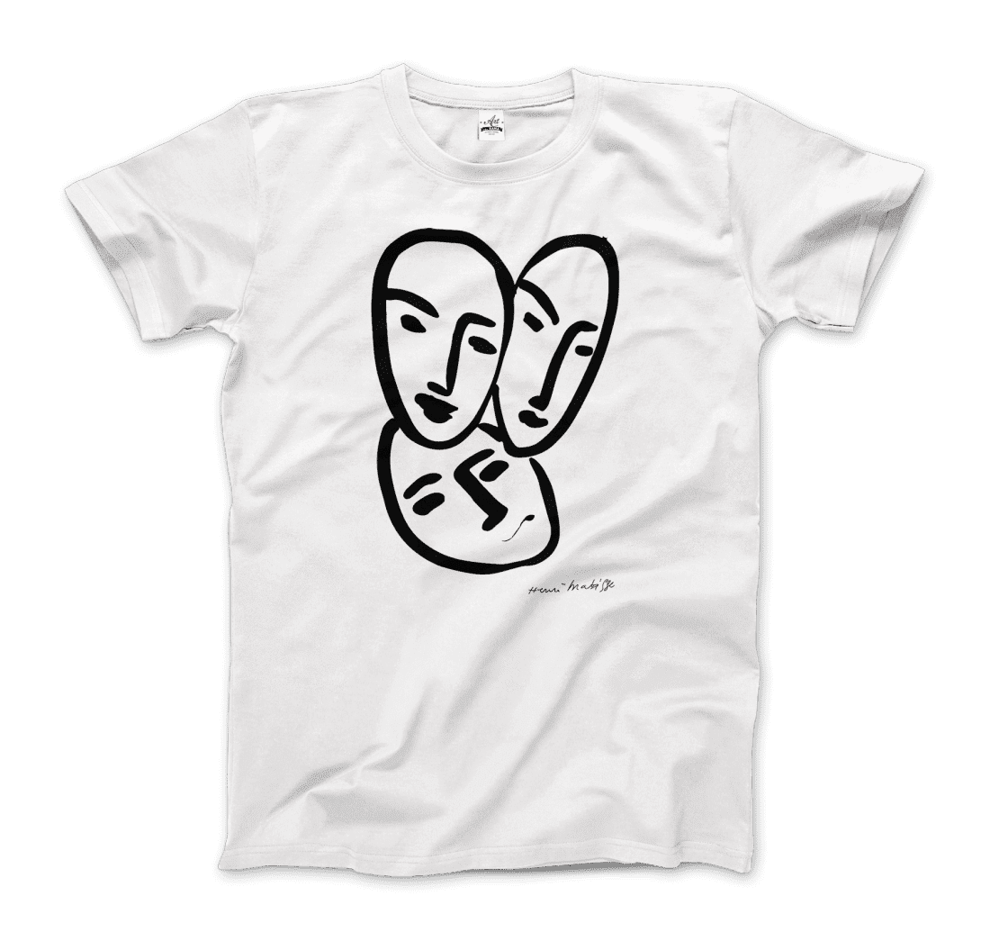 Henri Matisse Apollinaire Three Heads to Friendship 1952 art t-shirt by Art-O-Rama Shop