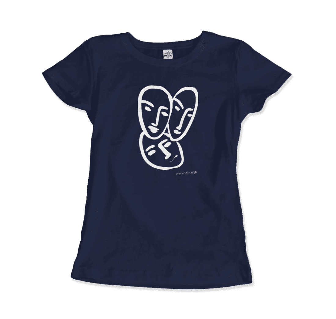 Henri Matisse Apollinaire Three Heads to Friendship 1952 art t-shirt by Art-O-Rama Shop