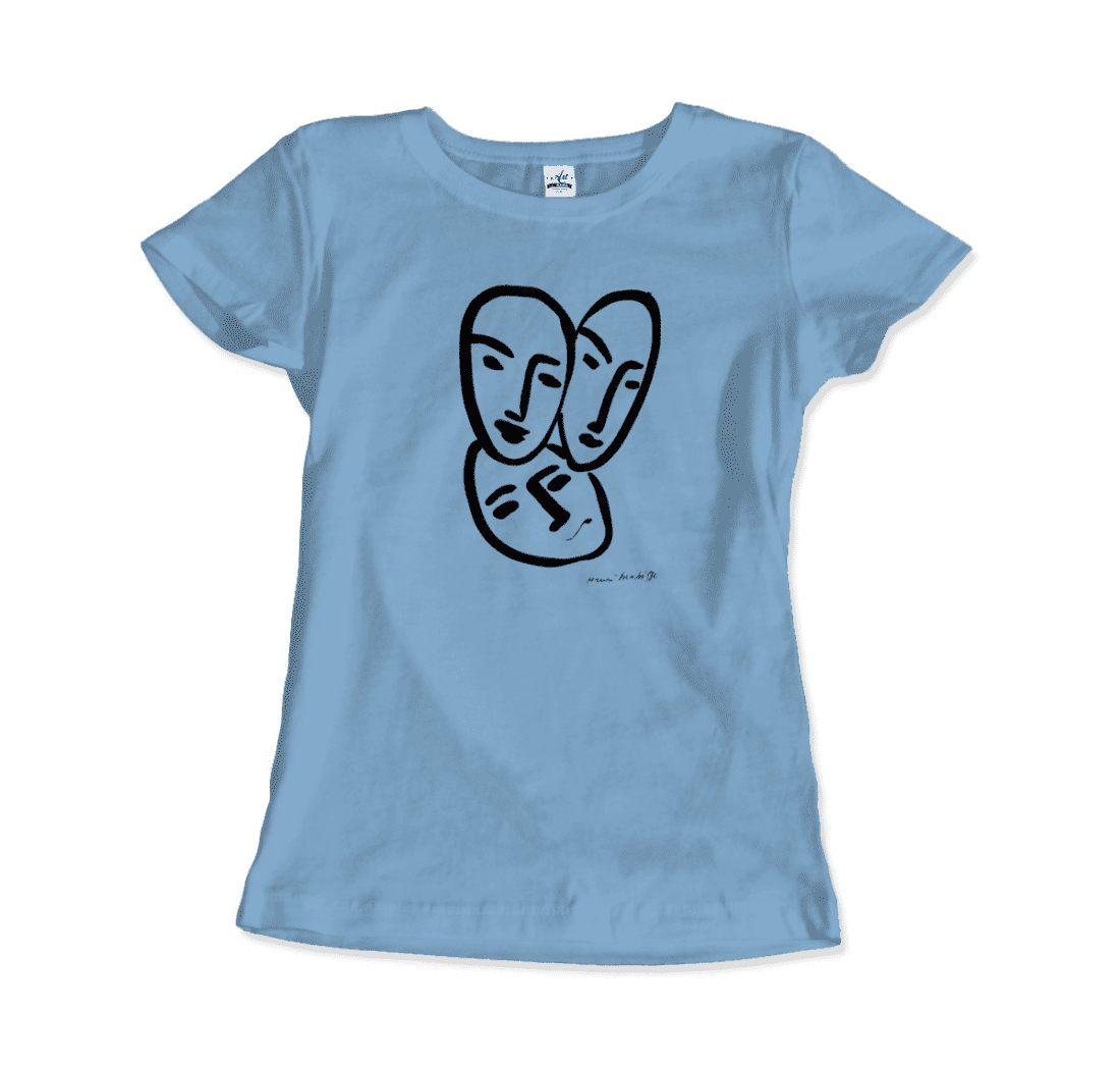 Henri Matisse Apollinaire Three Heads to Friendship 1952 art t-shirt by Art-O-Rama Shop