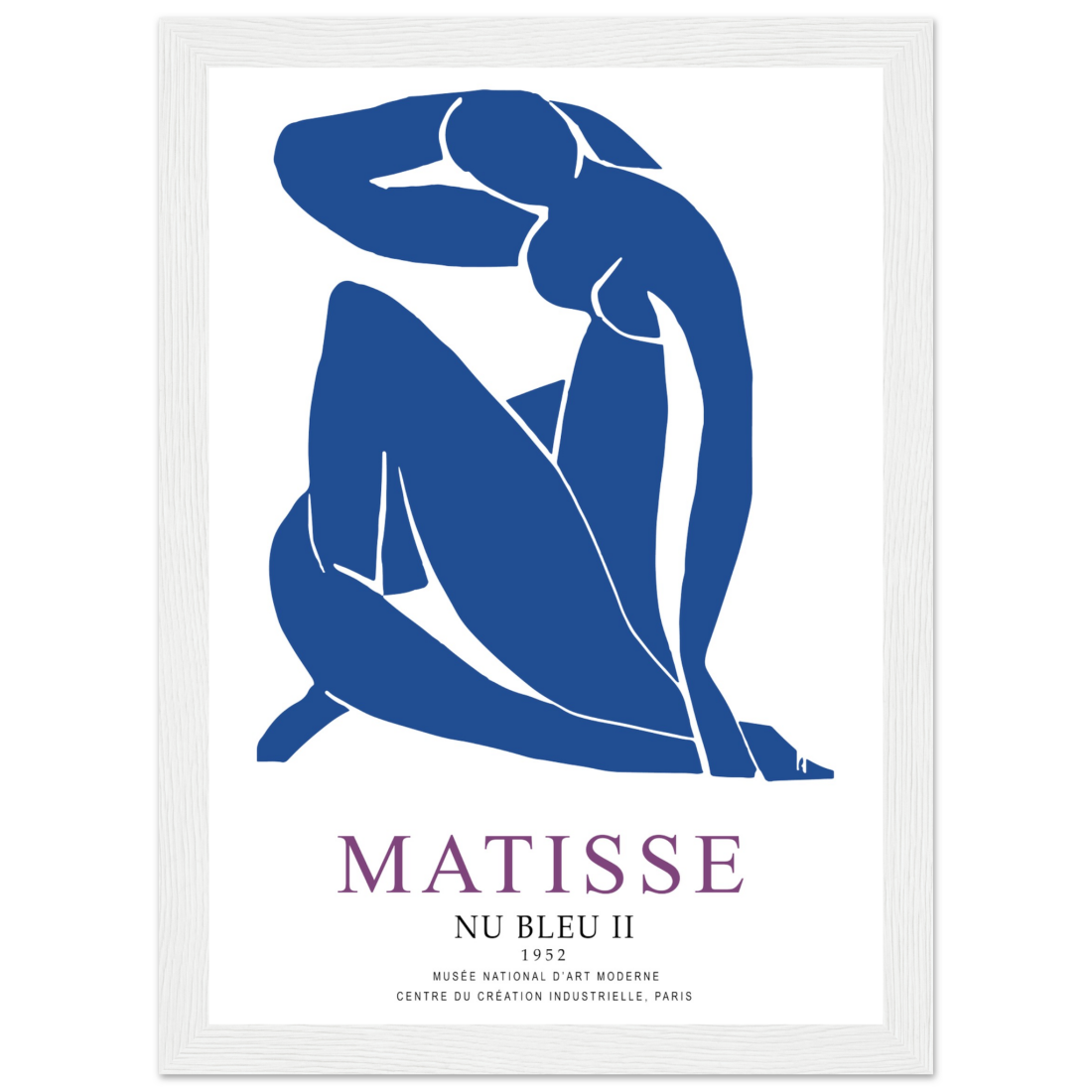 Henri Matisse Nu Bleu II (Blue Nude II) 1952 artwork poster by Art-O-Rama Shop