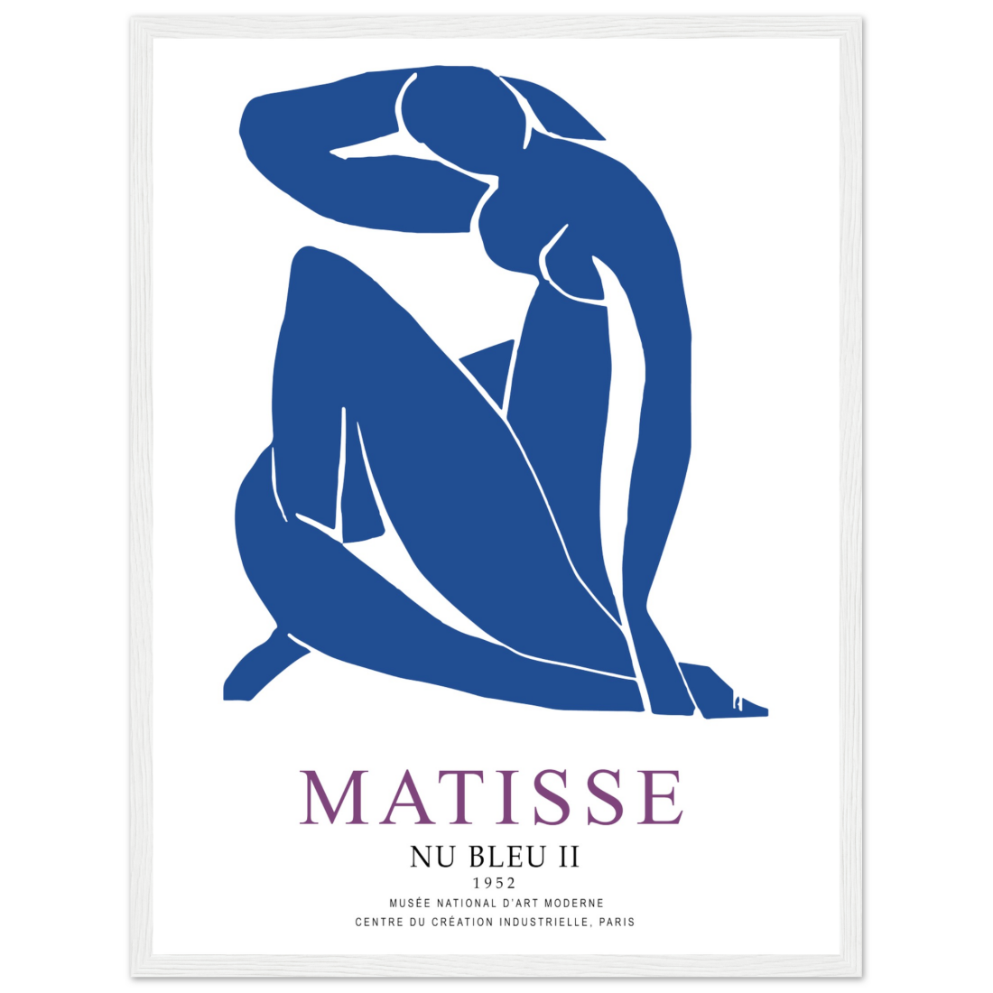 Henri Matisse Nu Bleu II (Blue Nude II) 1952 artwork poster by Art-O-Rama Shop