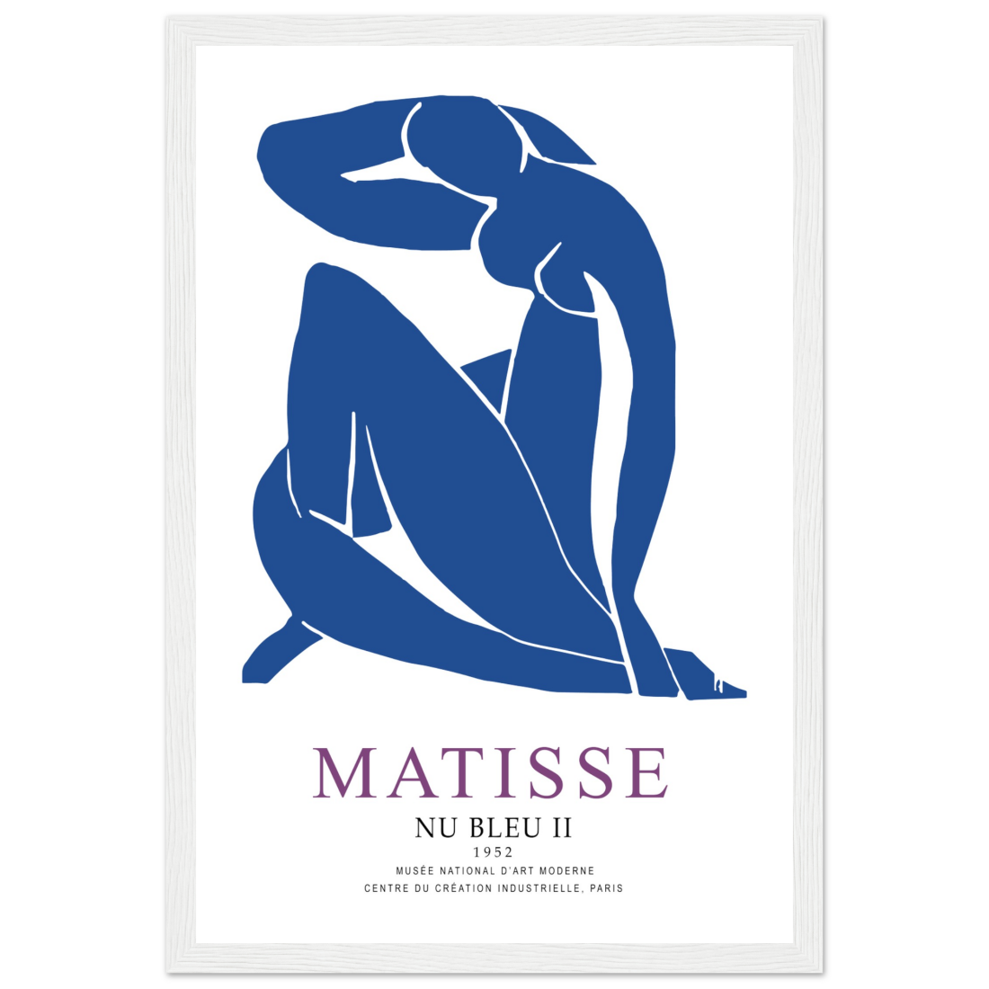 Henri Matisse Nu Bleu II (Blue Nude II) 1952 artwork poster by Art-O-Rama Shop