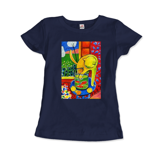 Henri Matisse the Cat with Red Fishes 1914 artwork t-shirt by Art-O-Rama Shop