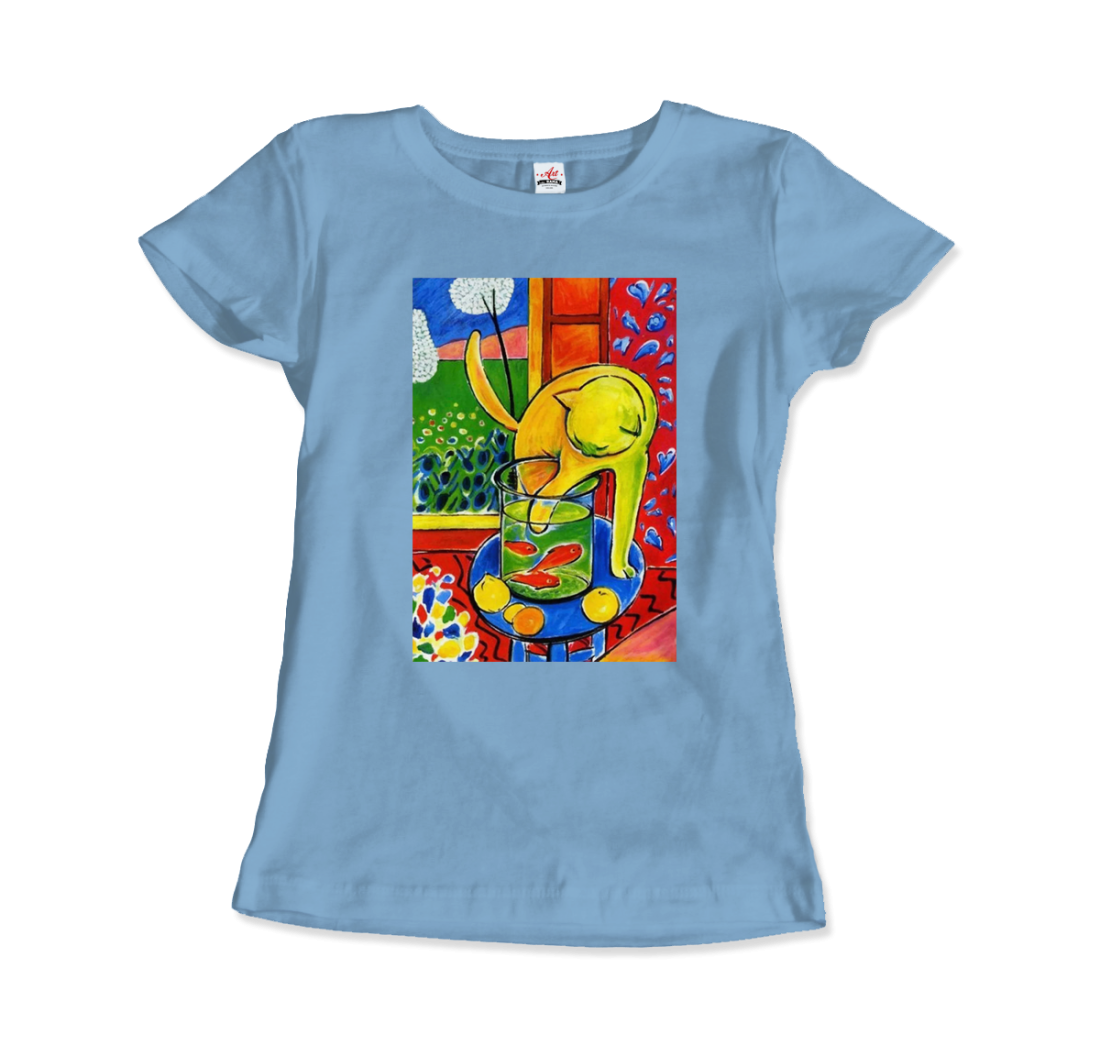 Henri Matisse the Cat with Red Fishes 1914 artwork t-shirt by Art-O-Rama Shop