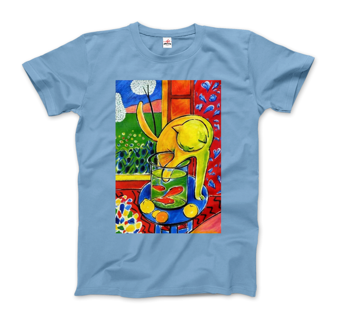 Henri Matisse the Cat with Red Fishes 1914 artwork t-shirt by Art-O-Rama Shop