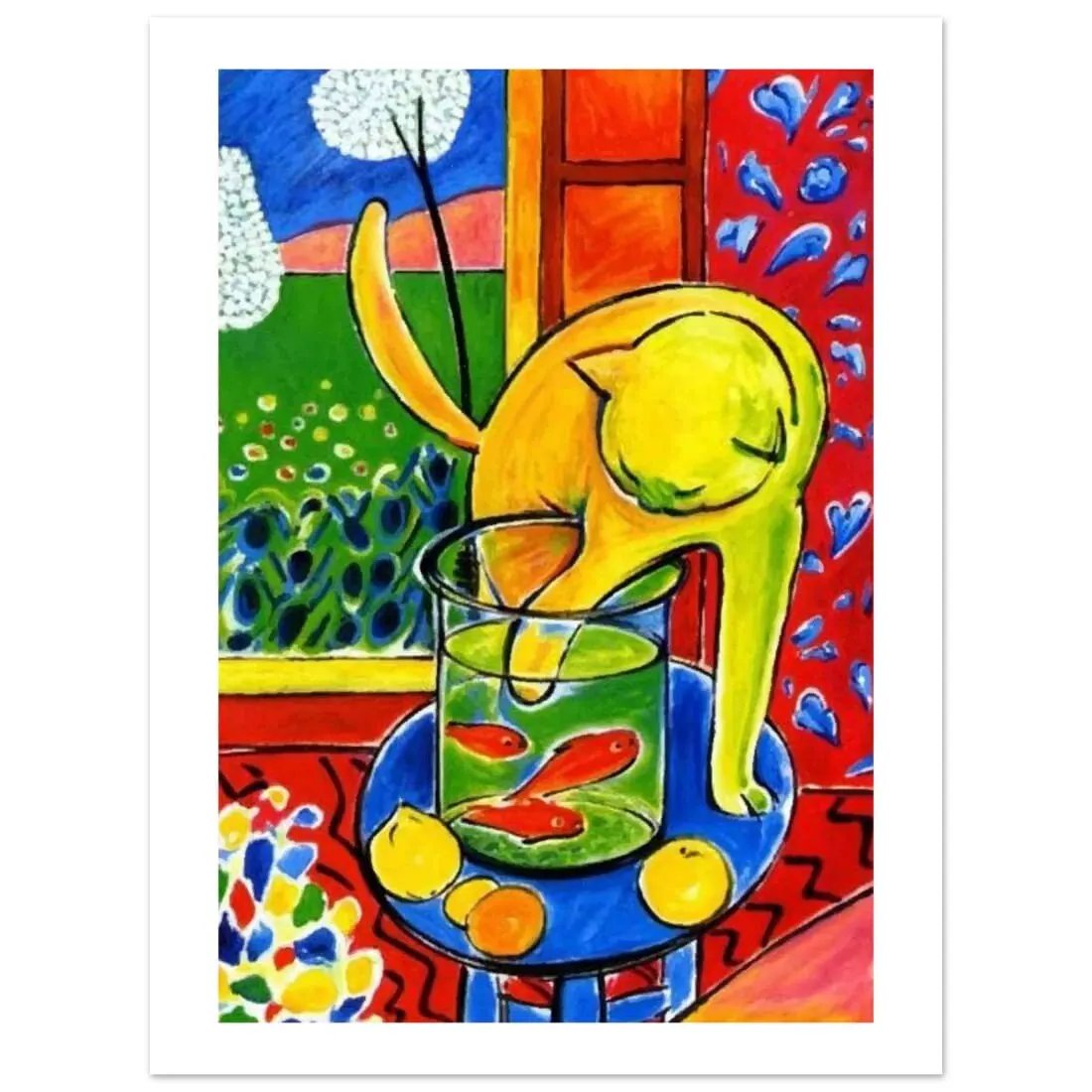 Henri Matisse the Cat with Red Fishes 1914 poster by Art-O-Rama Shop