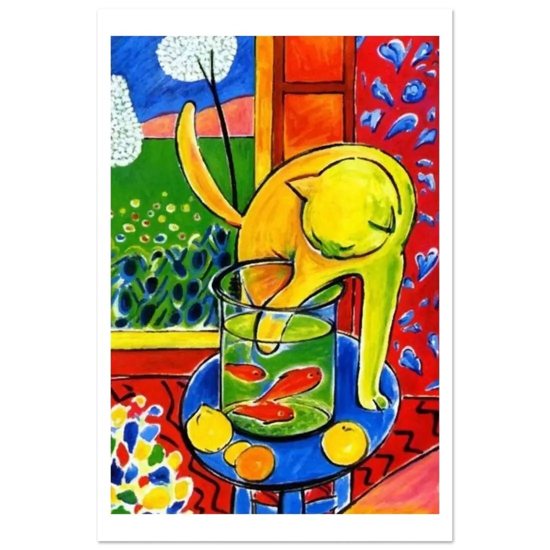 Henri Matisse the Cat with Red Fishes 1914 poster by Art-O-Rama Shop