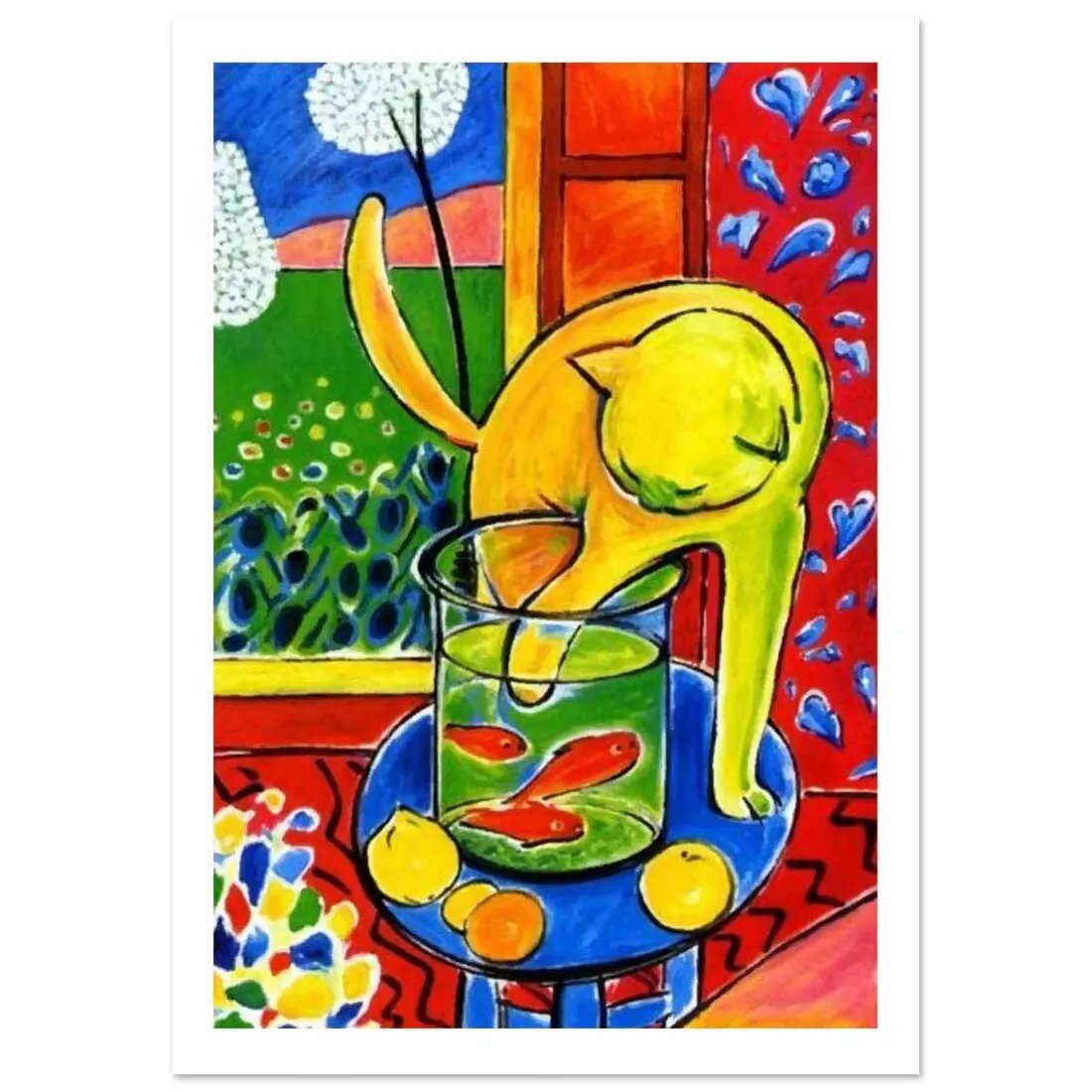 Henri Matisse the Cat with Red Fishes 1914 poster by Art-O-Rama Shop