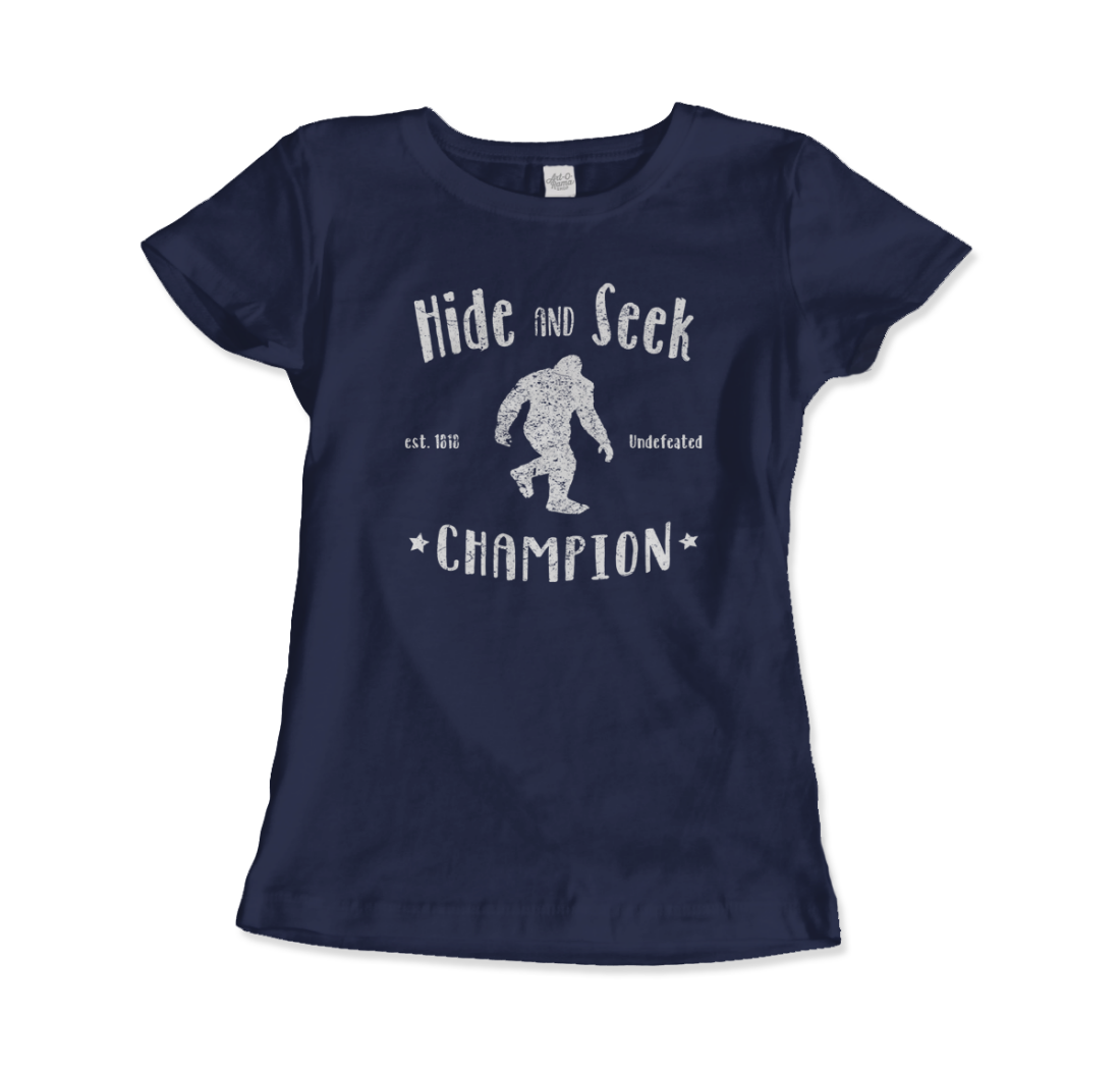 Hide and Seek Champion Bigfoot t-shirt by Art-O-Rama Shop