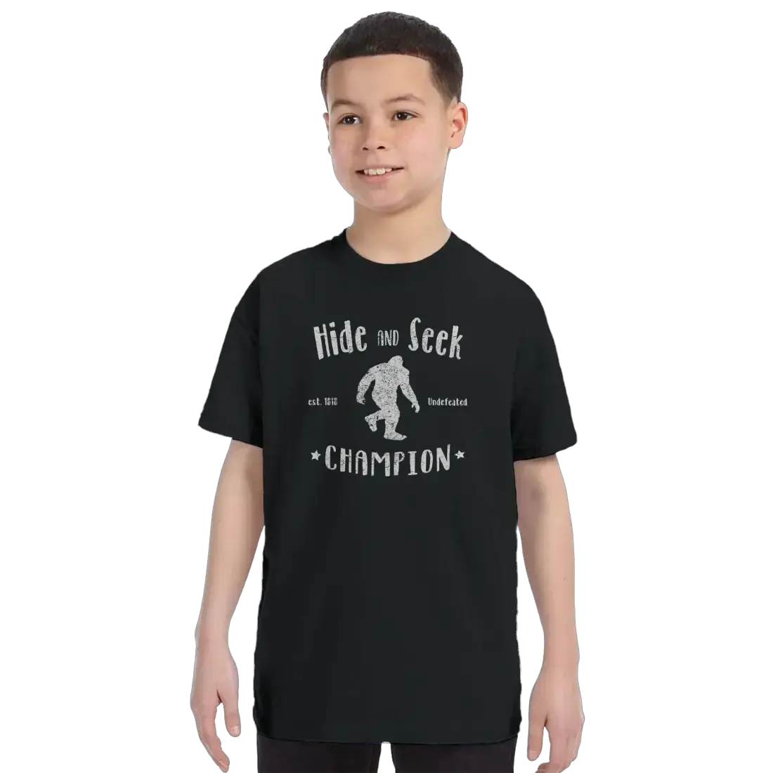 Hide and Seek Champion Bigfoot t-shirt by Art-O-Rama Shop