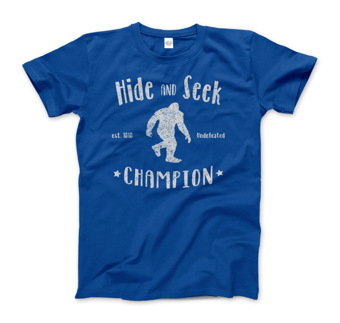 Hide and Seek Champion Bigfoot t-shirt by Art-O-Rama Shop