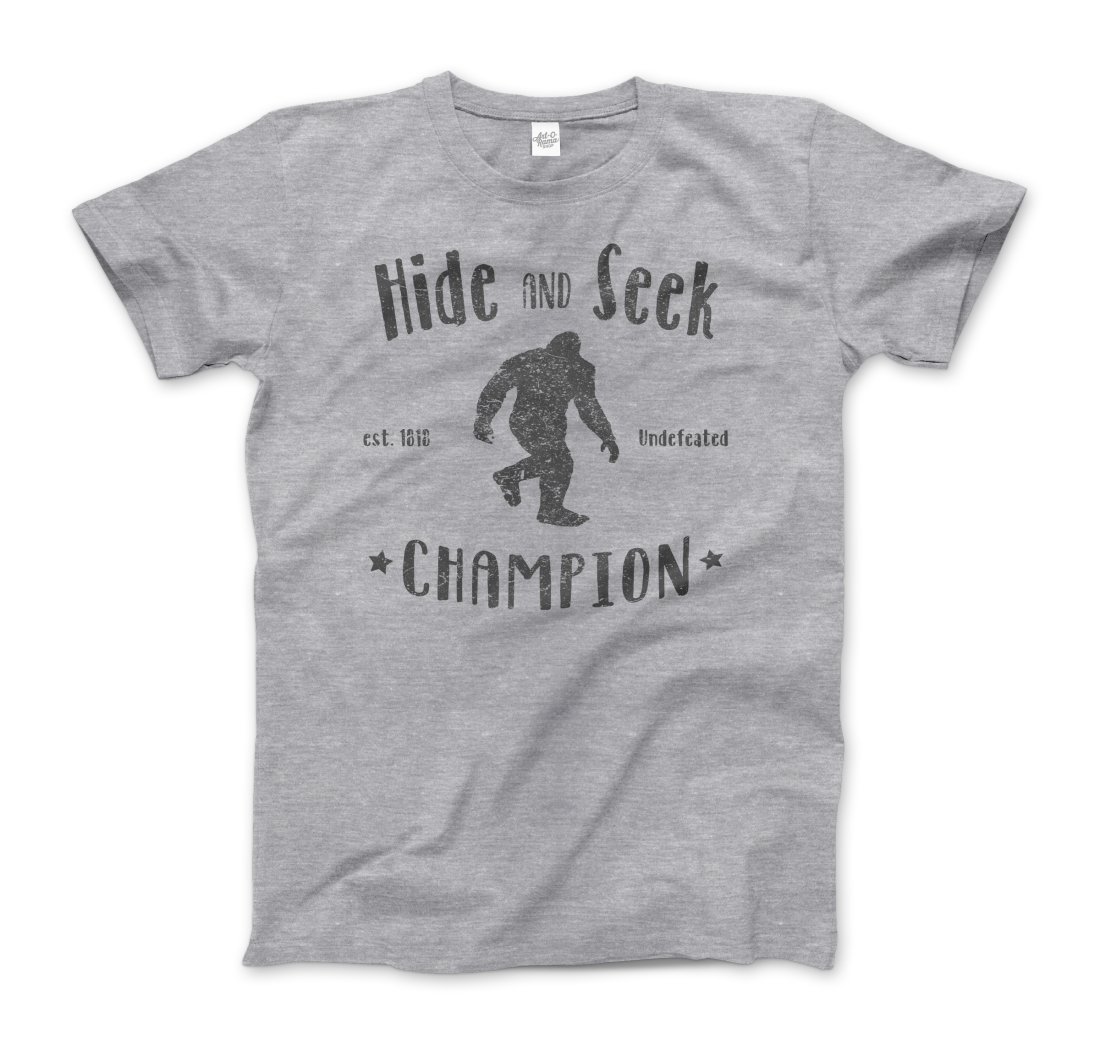 Hide and Seek Champion Bigfoot t-shirt by Art-O-Rama Shop