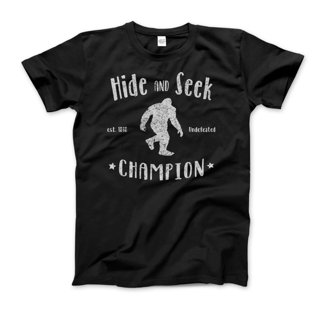 Hide and Seek Champion Bigfoot t-shirt by Art-O-Rama Shop
