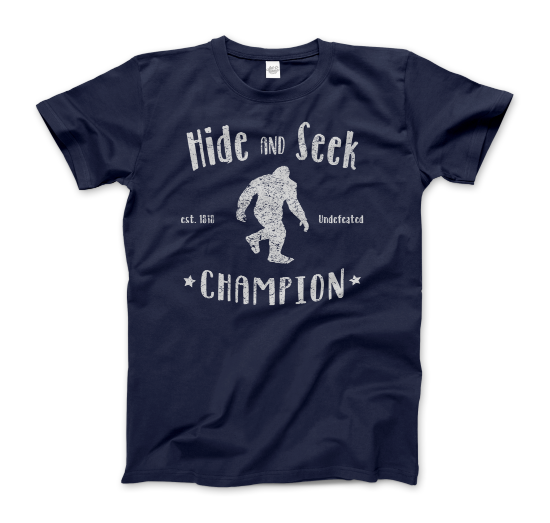Hide and Seek Champion Bigfoot t-shirt by Art-O-Rama Shop