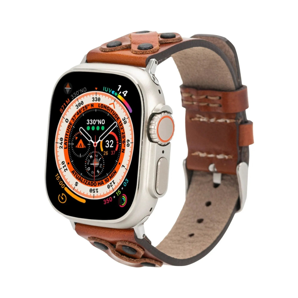 Hulett Leather Bands for Apple Watch 9, Ultra 2 & SE by TORONATA