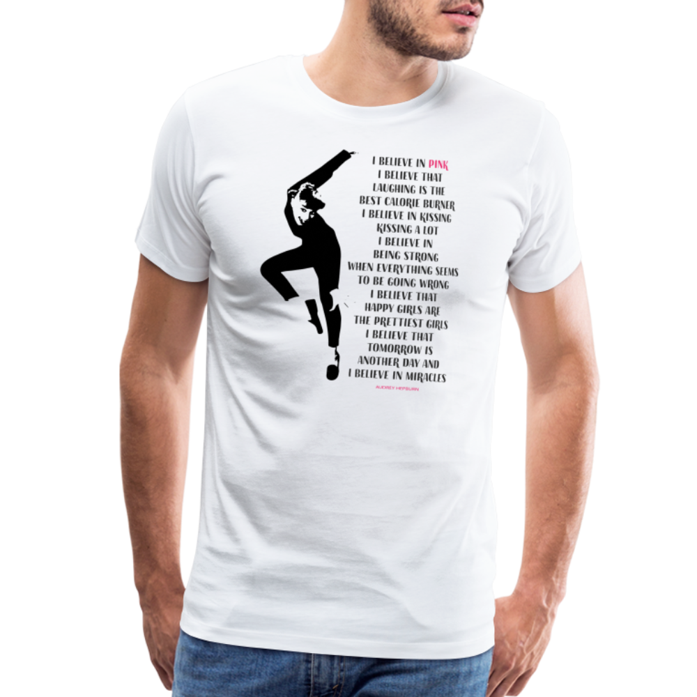I Believe in Pink Quote t-shirt by Art-O-Rama Shop