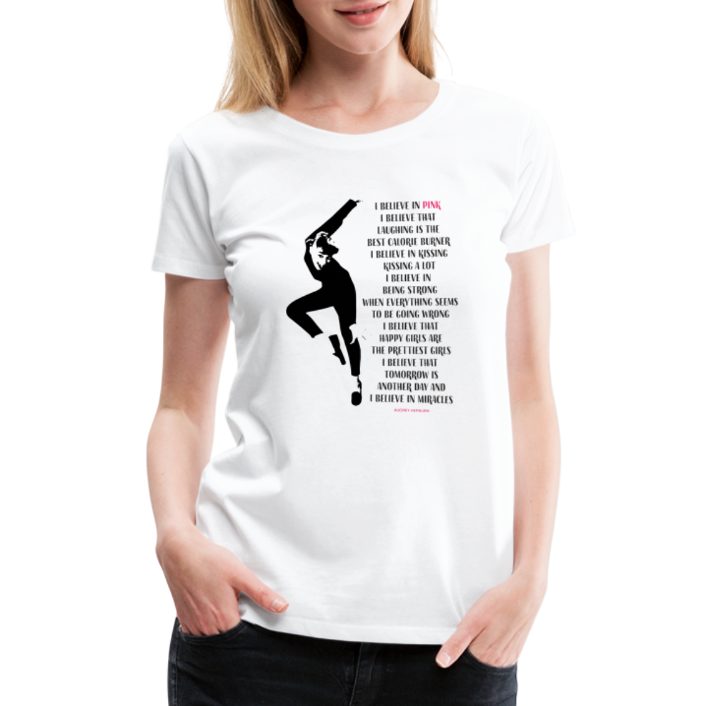 I Believe in Pink Quote t-shirt by Art-O-Rama Shop