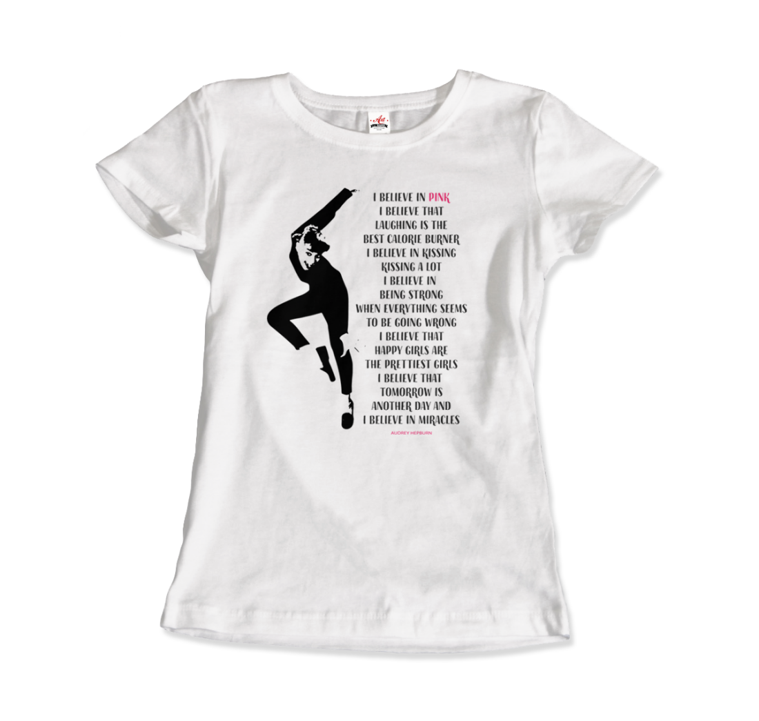 I Believe in Pink Quote t-shirt by Art-O-Rama Shop