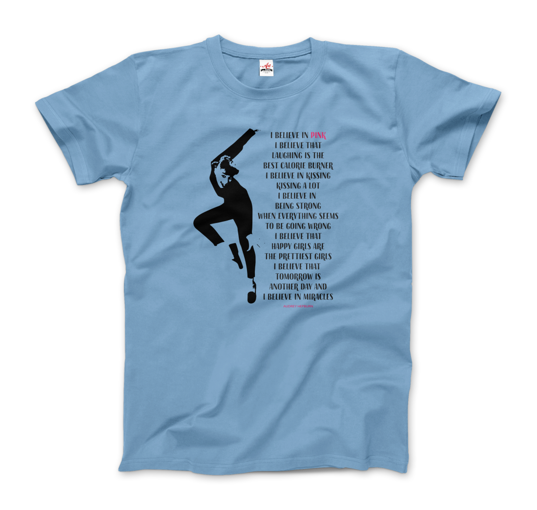 I Believe in Pink Quote t-shirt by Art-O-Rama Shop