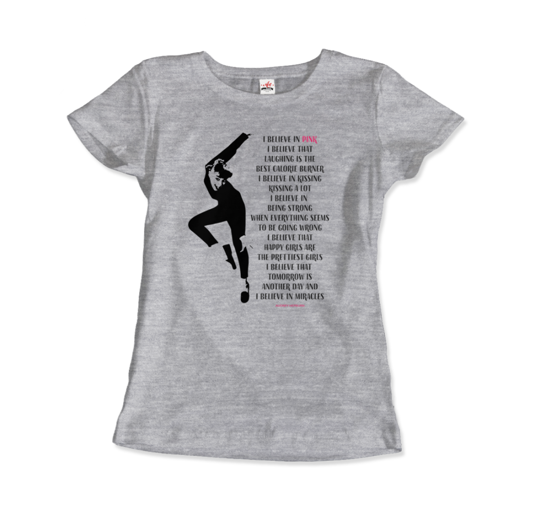 I Believe in Pink Quote t-shirt by Art-O-Rama Shop