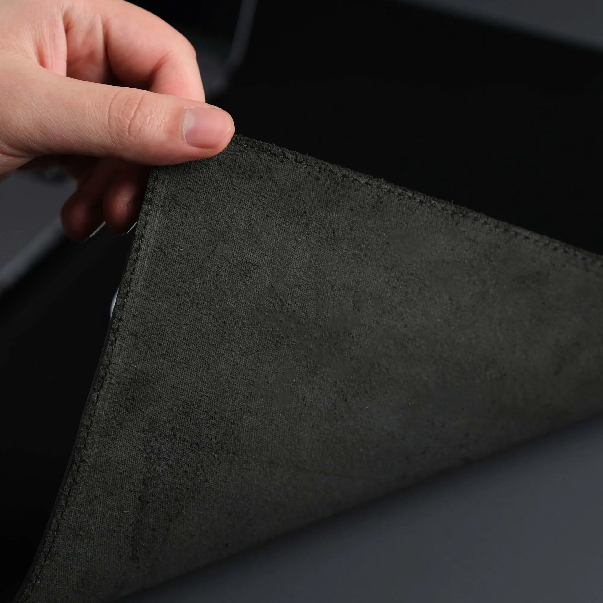 Jersey Black Leather Desk Pad for Office and Home by TORONATA