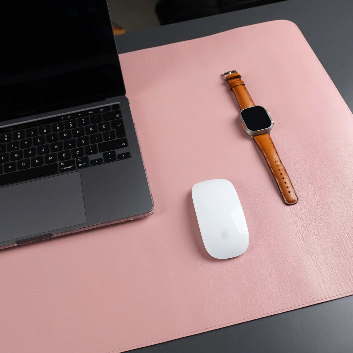 Jersey Pink Leather Desk Pad for Office and Home by TORONATA