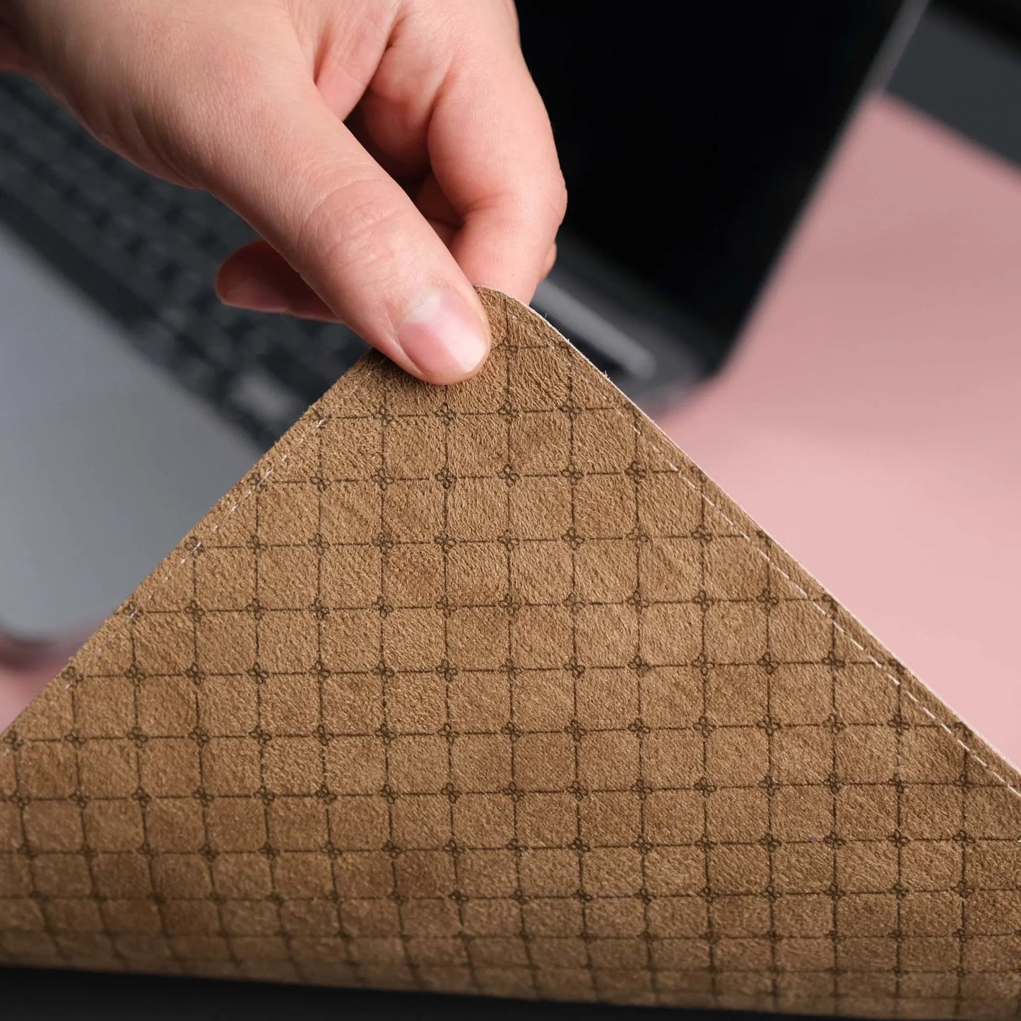 Jersey Pink Leather Desk Pad for Office and Home by TORONATA