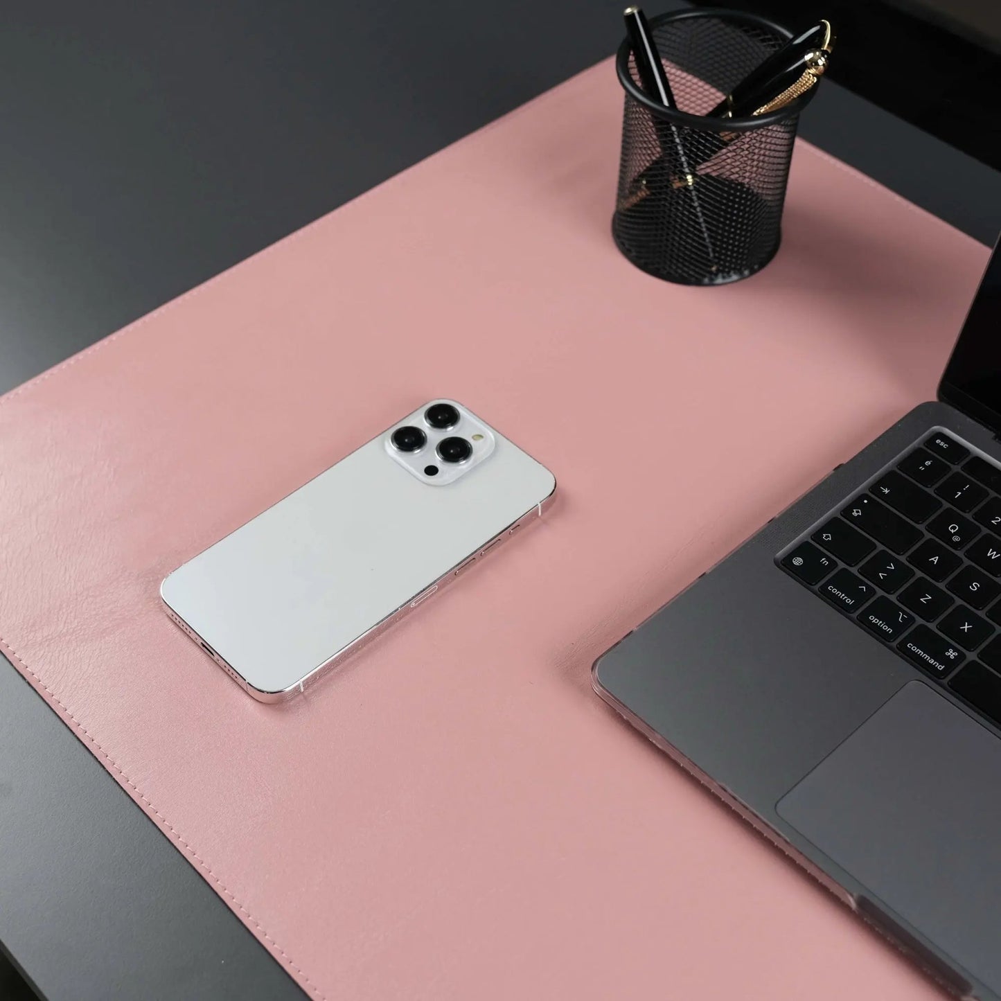 Jersey Pink Leather Desk Pad for Office and Home by TORONATA