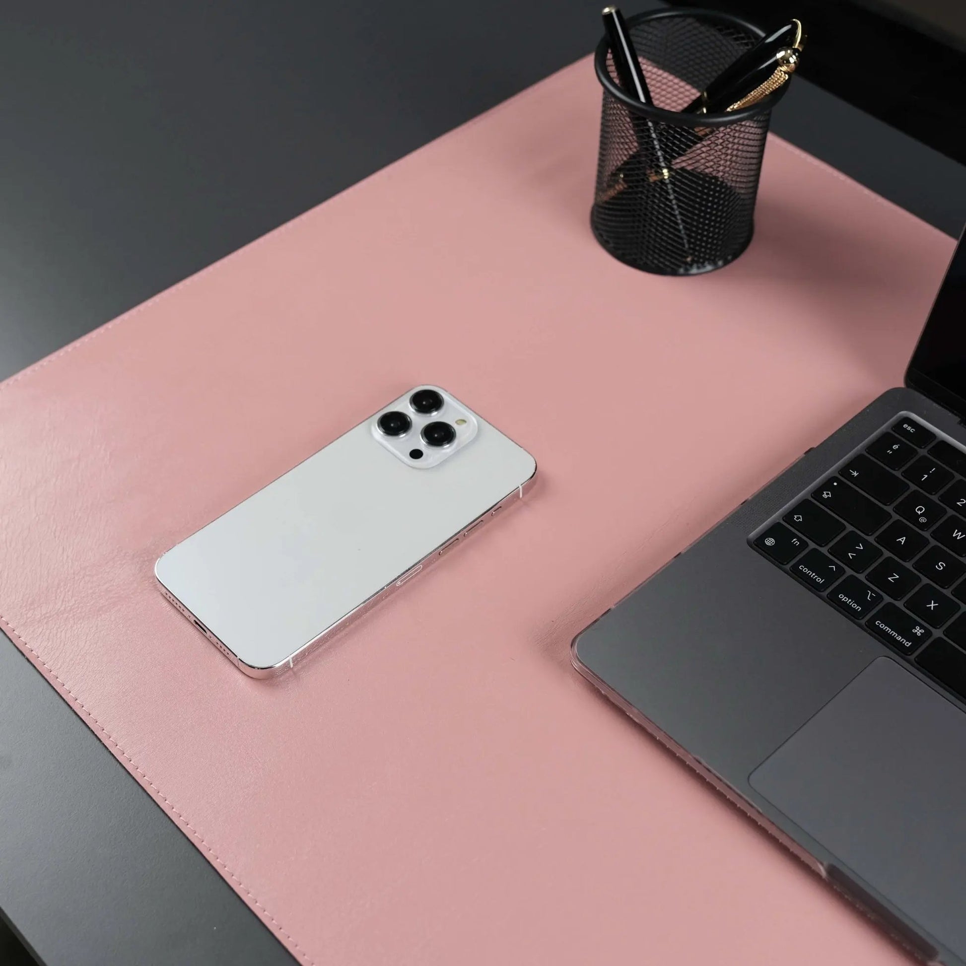 Jersey Pink Leather Desk Pad for Office and Home by TORONATA