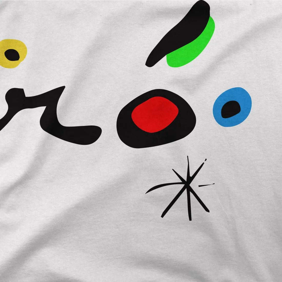 Joan Miro Colorful signature artwork t-shirt by Art-O-Rama Shop