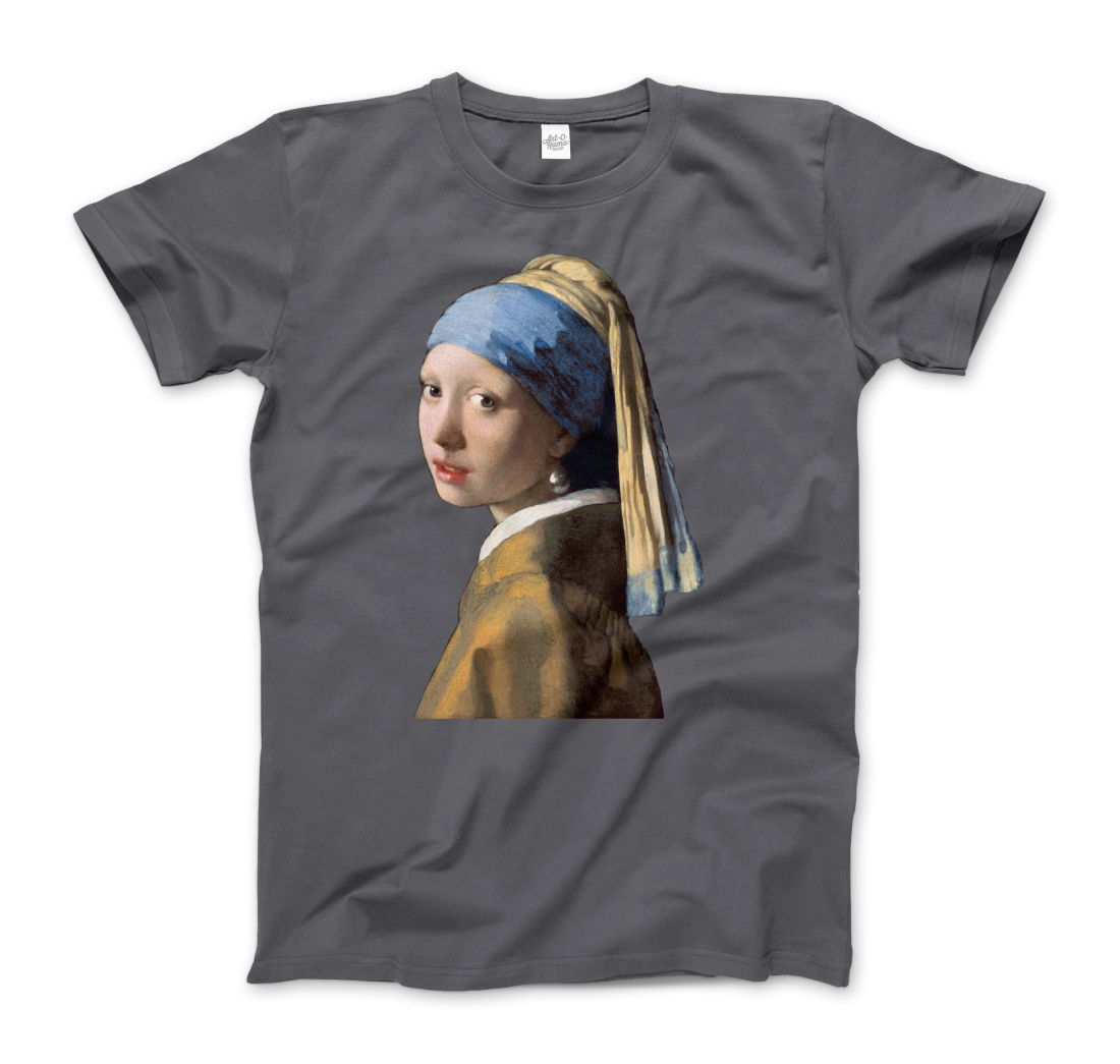 Johannes Vermeer Girl with a Pearl Earring, 1665 art t-shirt by Art-O-Rama Shop