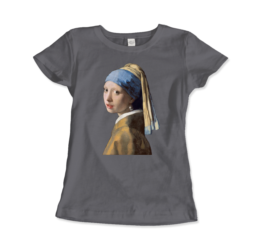 Johannes Vermeer Girl with a Pearl Earring, 1665 art t-shirt by Art-O-Rama Shop