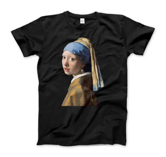 Johannes Vermeer Girl with a Pearl Earring, 1665 art t-shirt by Art-O-Rama Shop