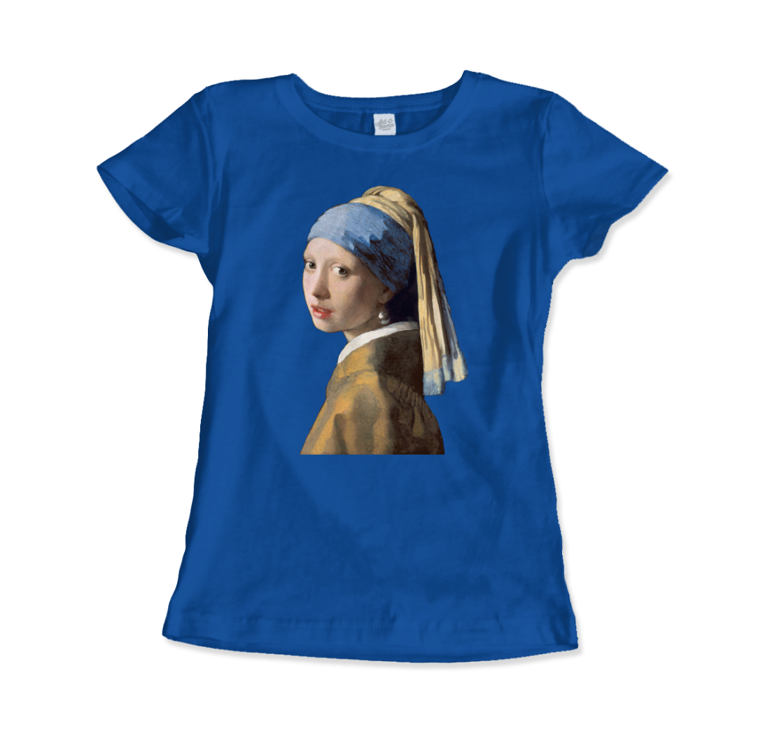 Johannes Vermeer Girl with a Pearl Earring, 1665 art t-shirt by Art-O-Rama Shop