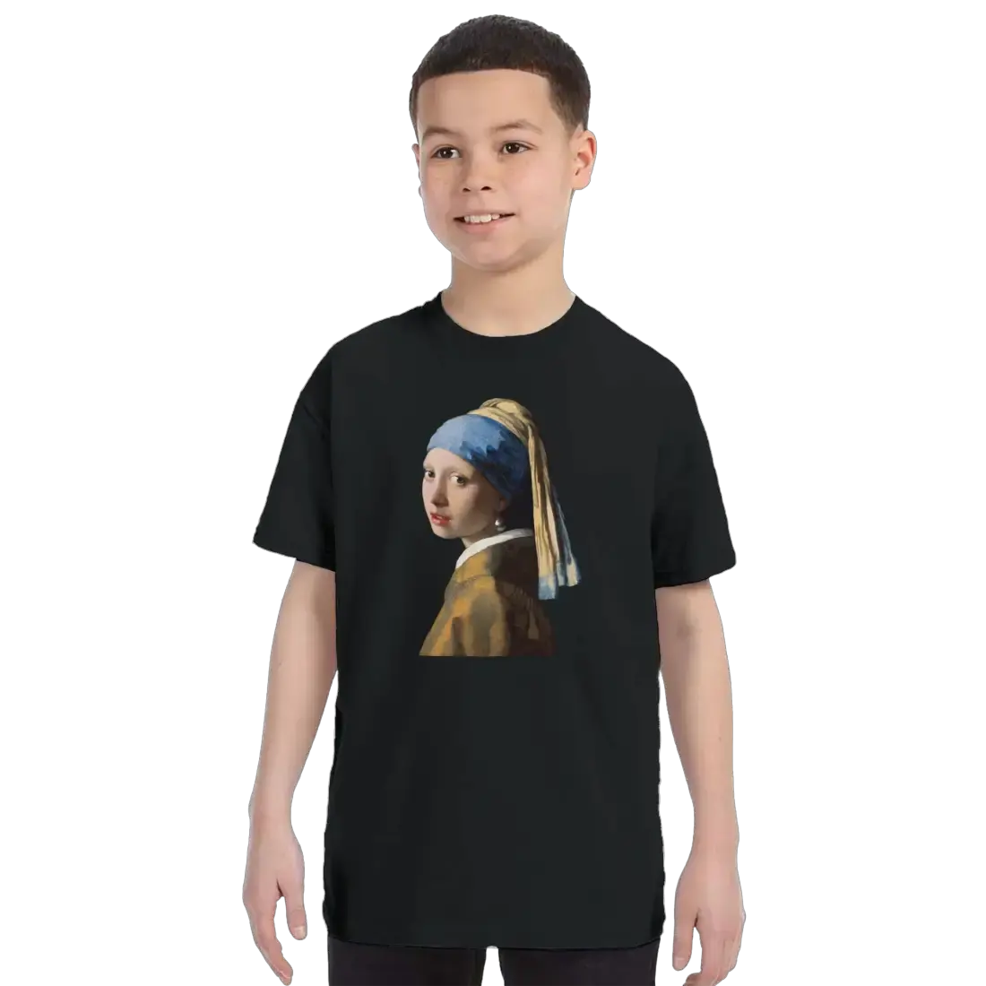 Johannes Vermeer Girl with a Pearl Earring, 1665 art t-shirt by Art-O-Rama Shop
