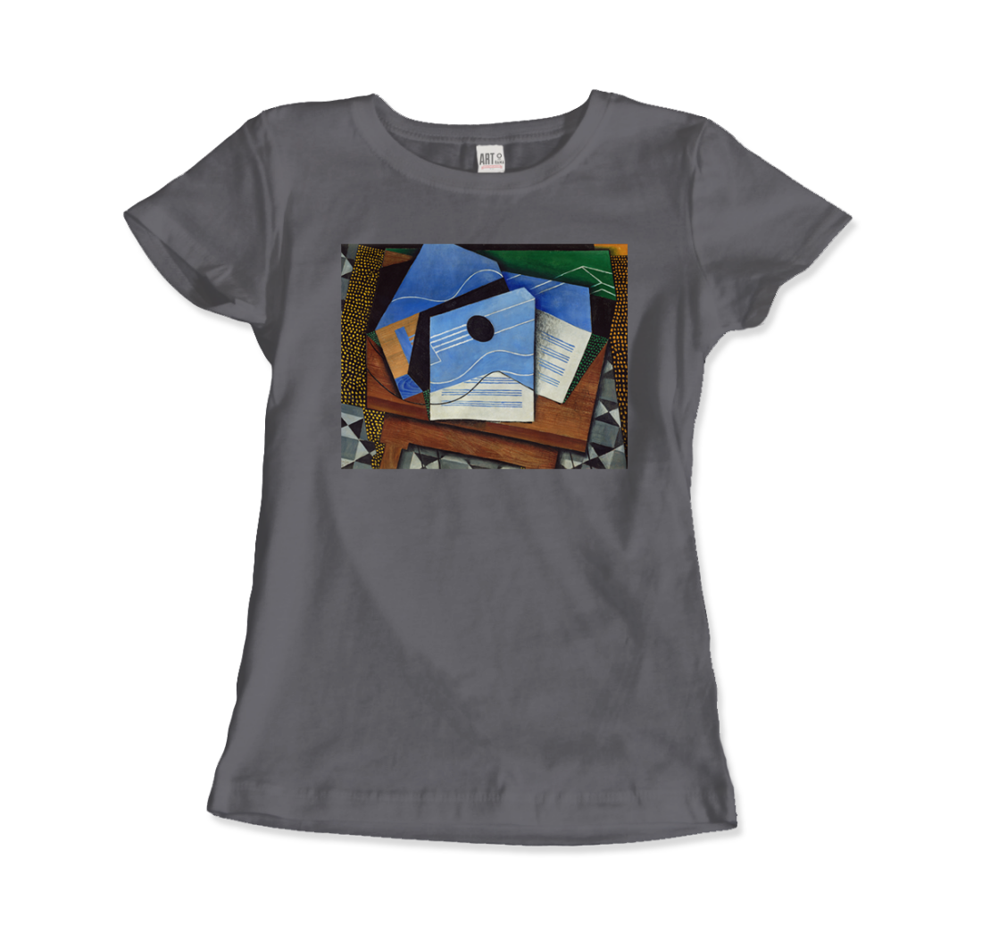 Juan Gris Guitar on a Table, 1915 artwork t-shirt by Art-O-Rama Shop