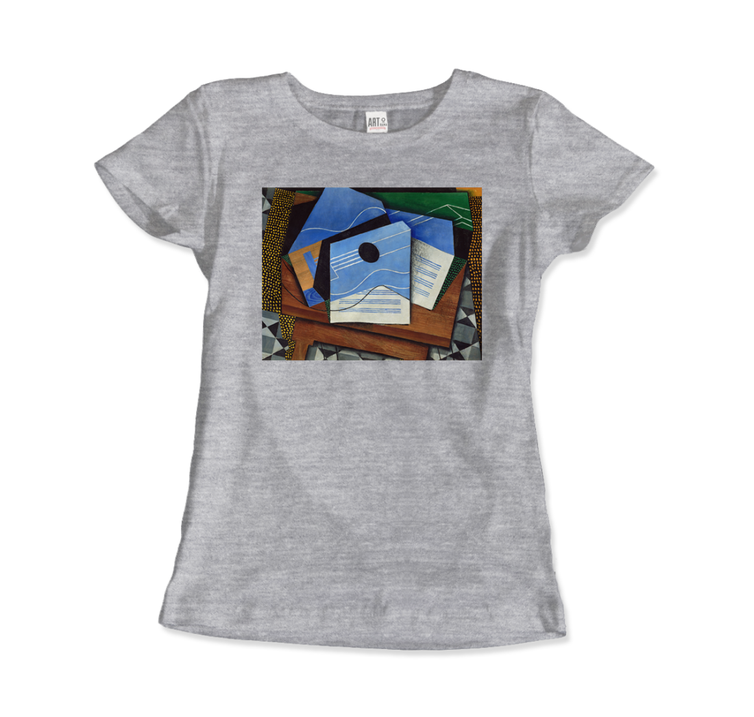 Juan Gris Guitar on a Table, 1915 artwork t-shirt by Art-O-Rama Shop