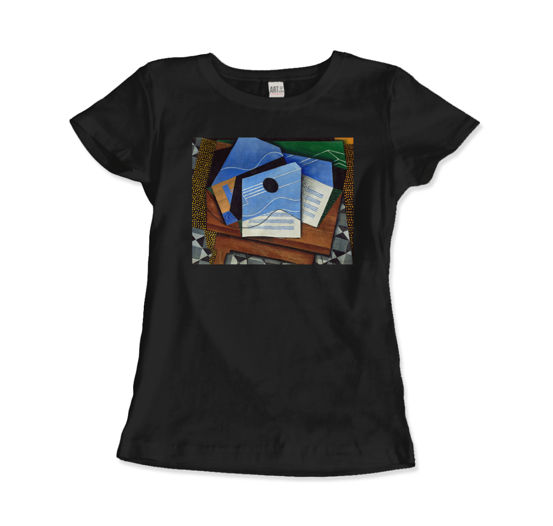 Juan Gris Guitar on a Table, 1915 artwork t-shirt by Art-O-Rama Shop