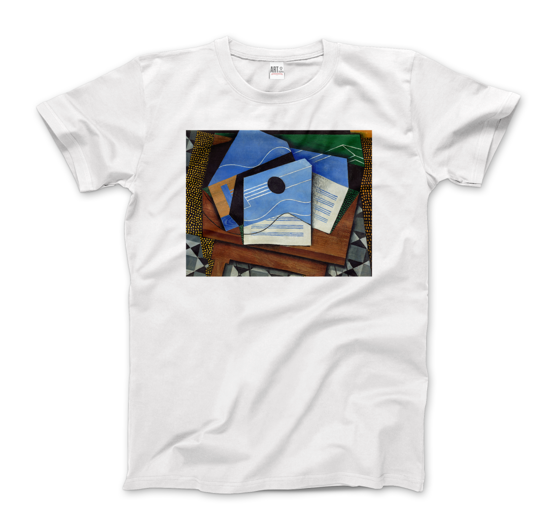 Juan Gris Guitar on a Table, 1915 artwork t-shirt by Art-O-Rama Shop