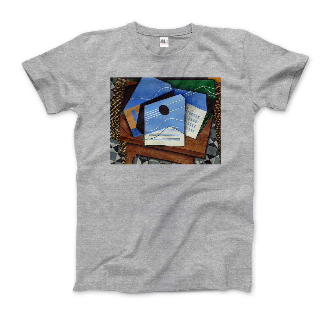 Juan Gris Guitar on a Table, 1915 artwork t-shirt by Art-O-Rama Shop