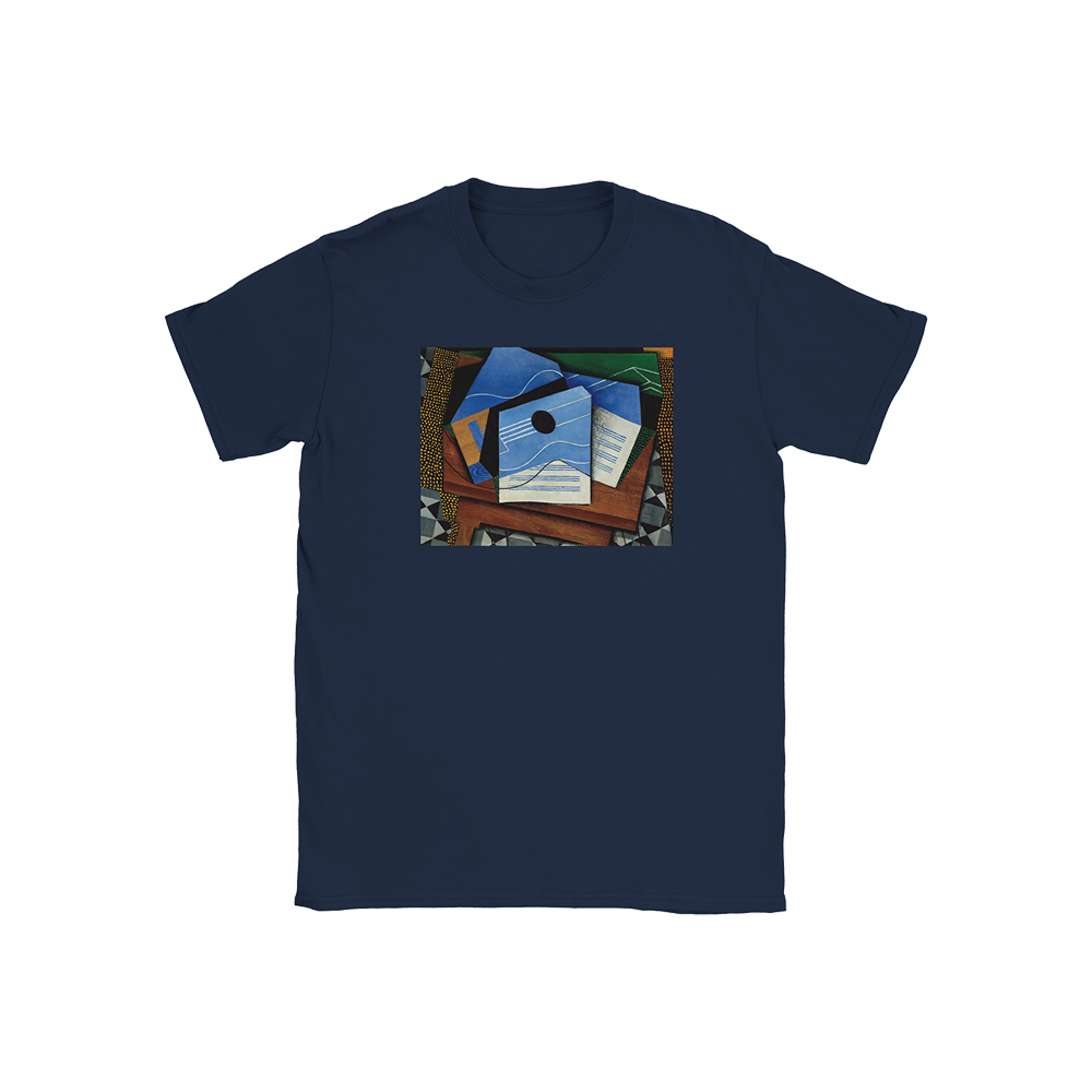 Juan Gris Guitar on a Table, 1915 artwork t-shirt by Art-O-Rama Shop