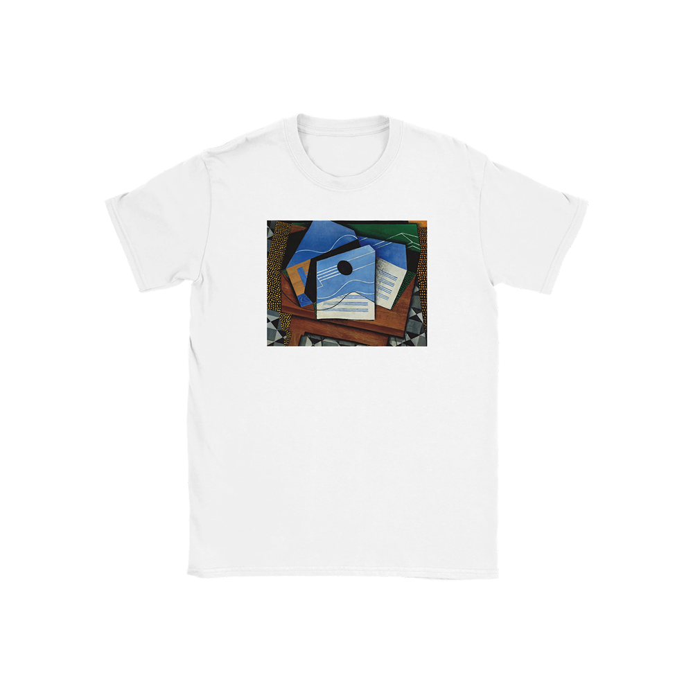 Juan Gris Guitar on a Table, 1915 artwork t-shirt by Art-O-Rama Shop