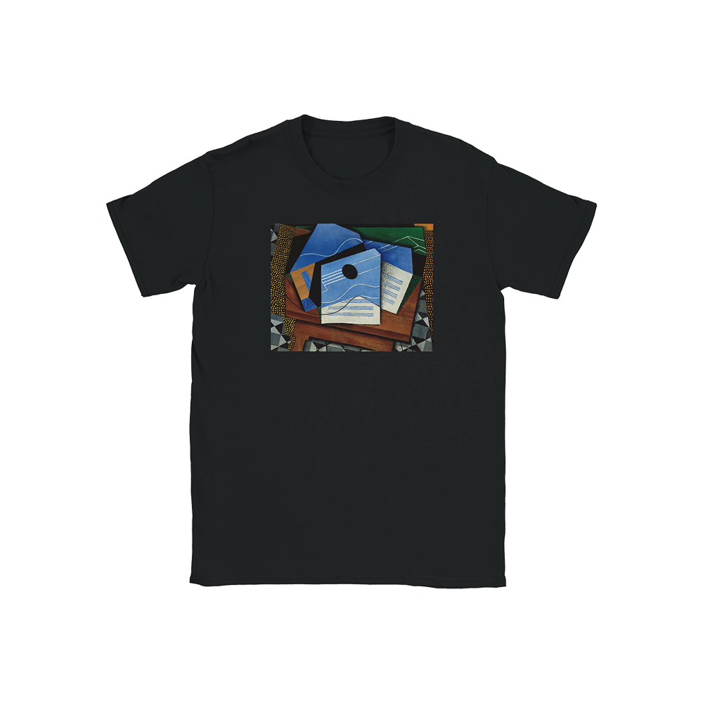 Juan Gris Guitar on a Table, 1915 artwork t-shirt by Art-O-Rama Shop