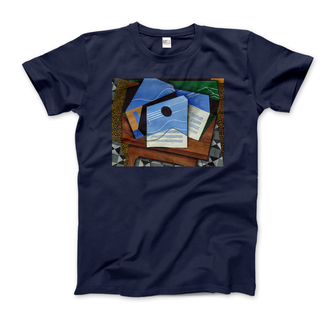Juan Gris Guitar on a Table, 1915 artwork t-shirt by Art-O-Rama Shop