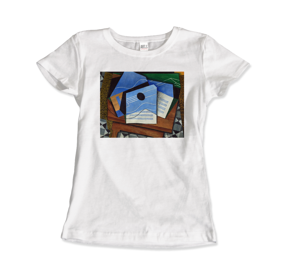 Juan Gris Guitar on a Table, 1915 artwork t-shirt by Art-O-Rama Shop