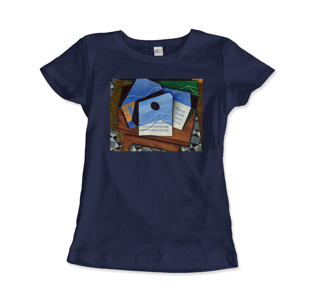 Juan Gris Guitar on a Table, 1915 artwork t-shirt by Art-O-Rama Shop