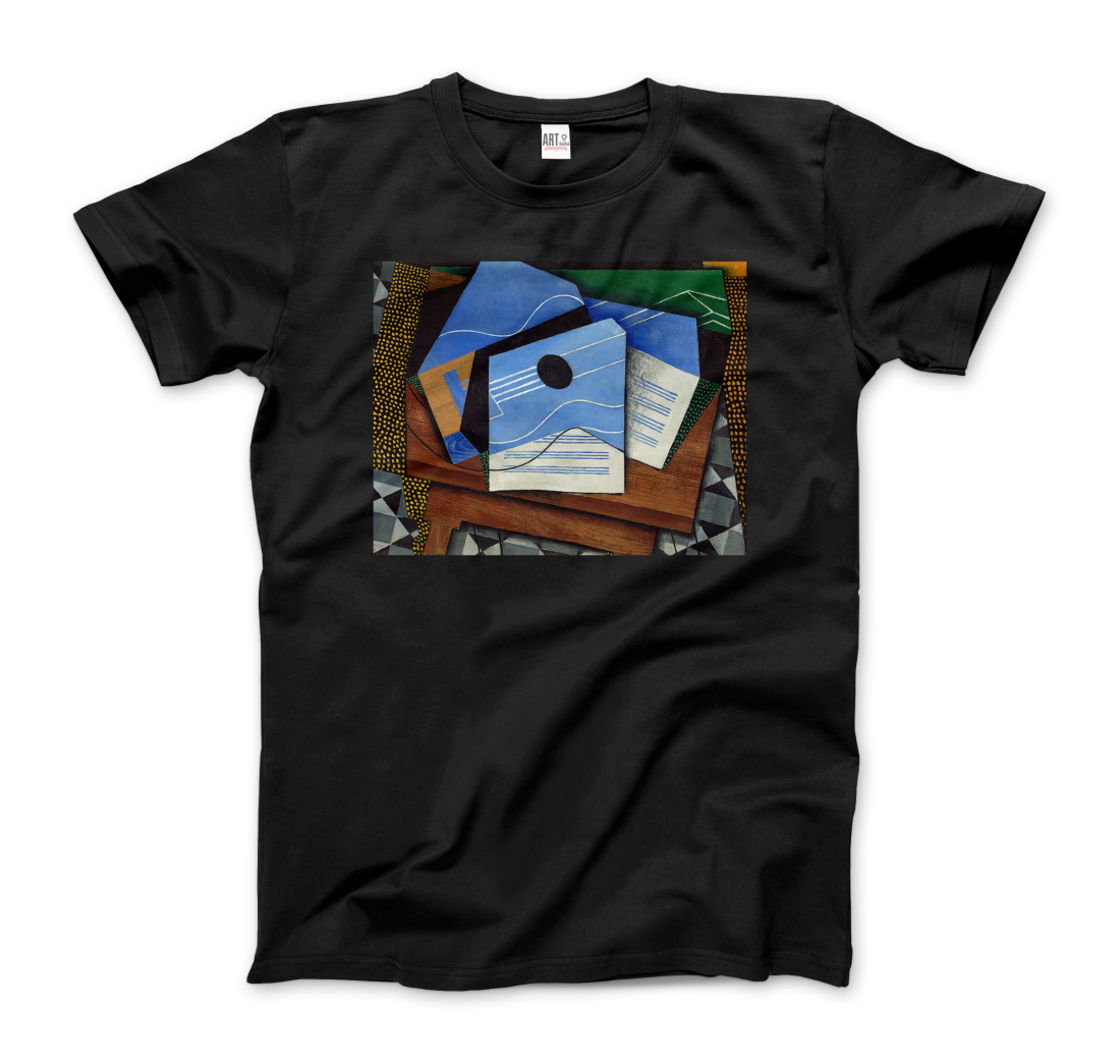 Juan Gris Guitar on a Table, 1915 artwork t-shirt by Art-O-Rama Shop