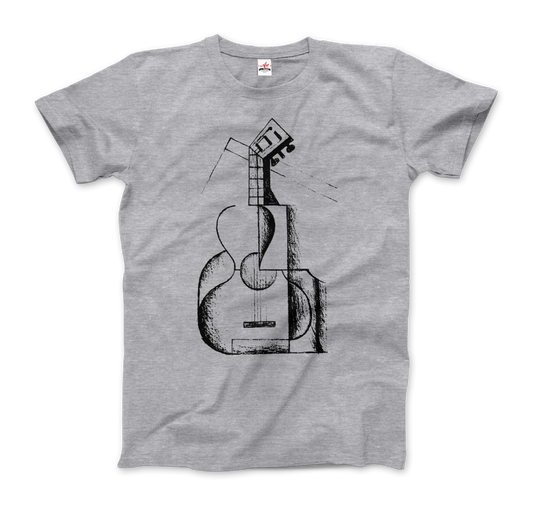 Juan Gris the Guitar 1912 artwork t-shirt by Art-O-Rama Shop