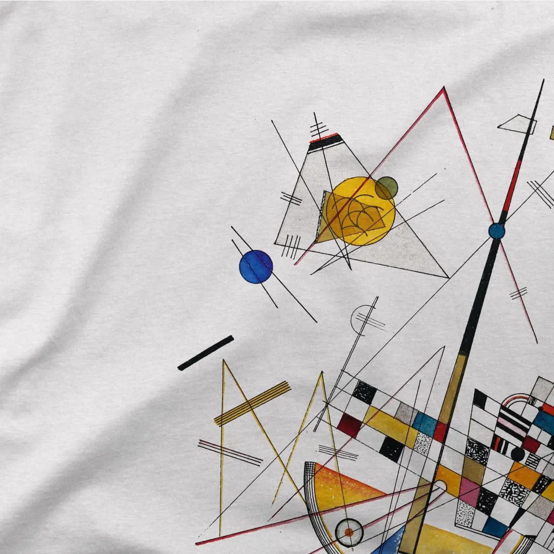 Kandinsky Delicate Tension. No. 85 1923 artwork t-shirt by Art-O-Rama Shop