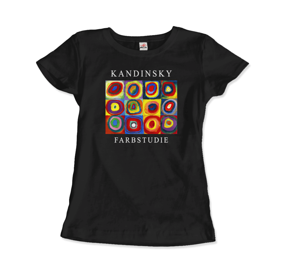 Kandinsky Farbstudie Color Study, Squares with Concentric Circles, 1913 artwork t-shirt by Art-O-Rama Shop